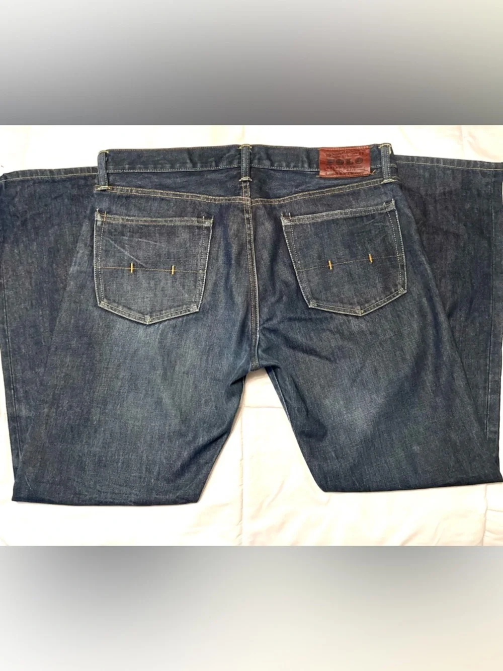 Polo Ralph Lauren Classic Fit 867 Men's Dark Indigo 100% Cotton Jeans-Size 34x30
